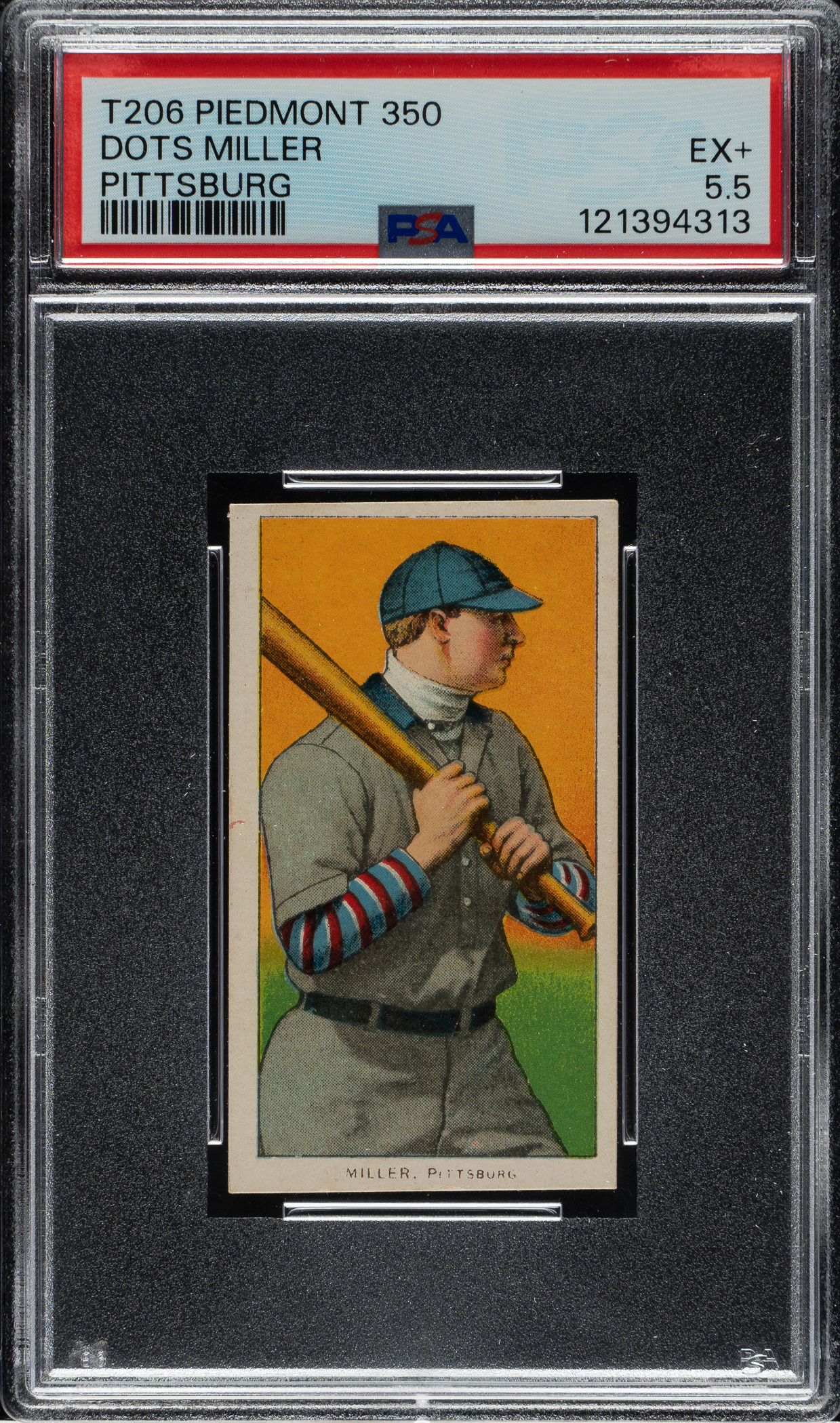 1909-1911 T206 White Border Dots Miller PSA EX+ 5.5 | REA Archive