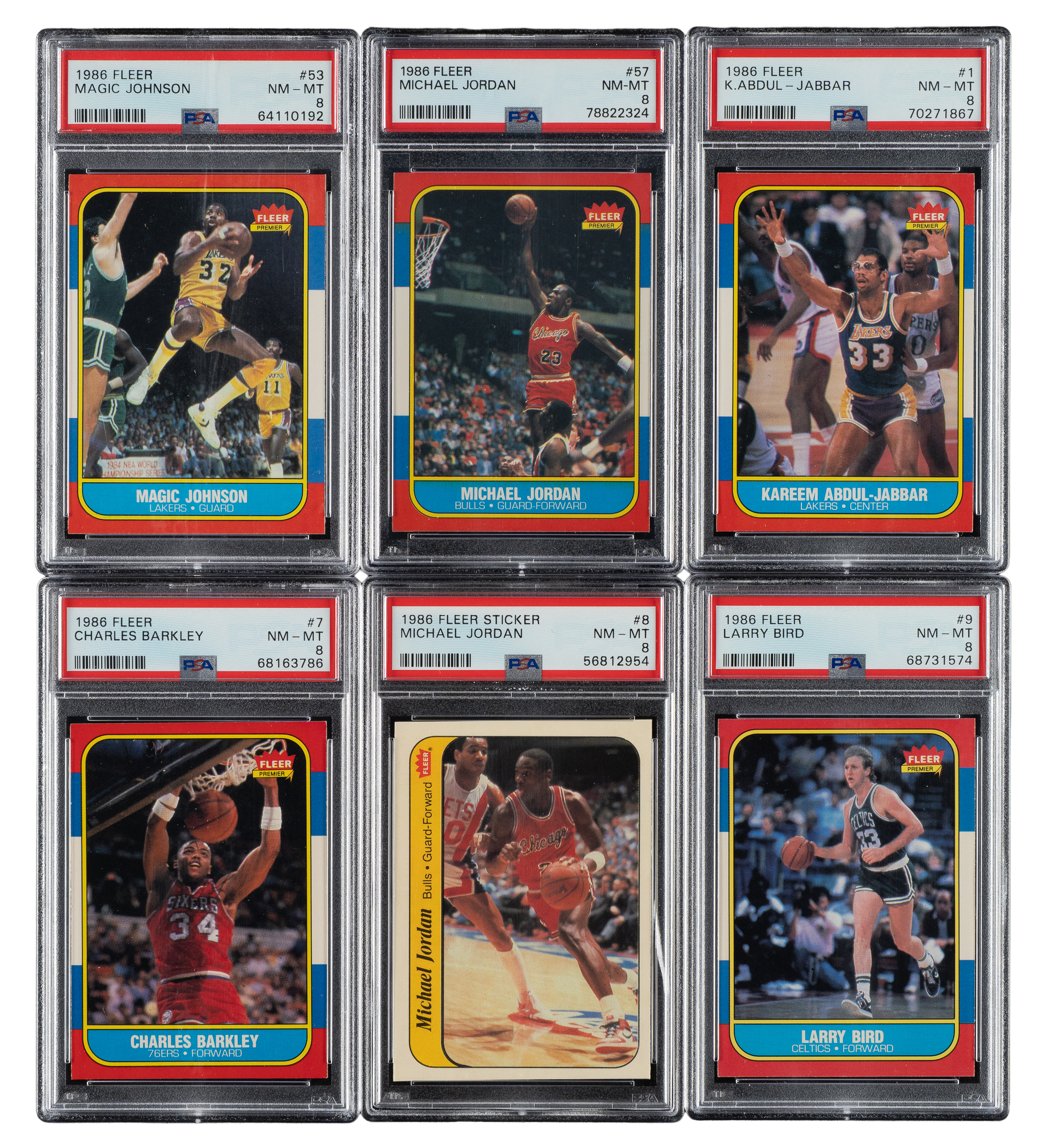 1986-1987-fleer-basketball-psa-nm-mt-8-complete-set-132-plus-complete-sticker-set-11