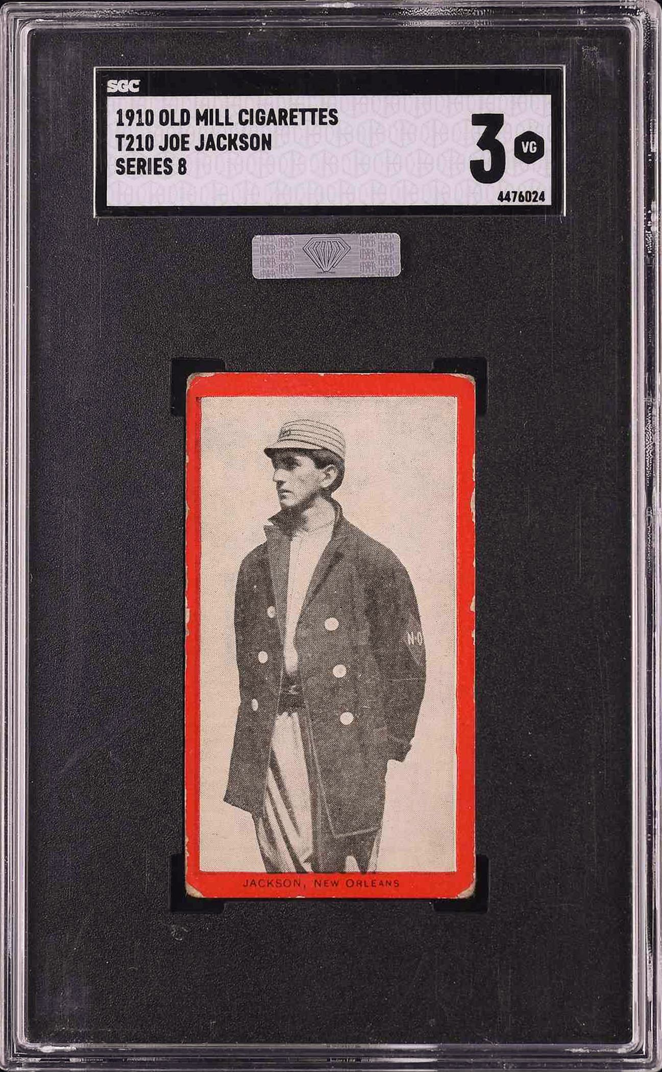 1910-t210-old-mill-tobacco-series-8-joe-jackson-sgc-vg-3-mba-silver-diamond