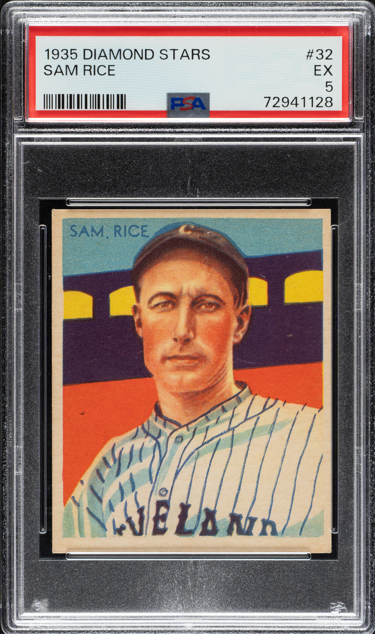 1934-1936 R327 Diamond Stars #32 Sam Rice PSA EX 5 | REA Archive