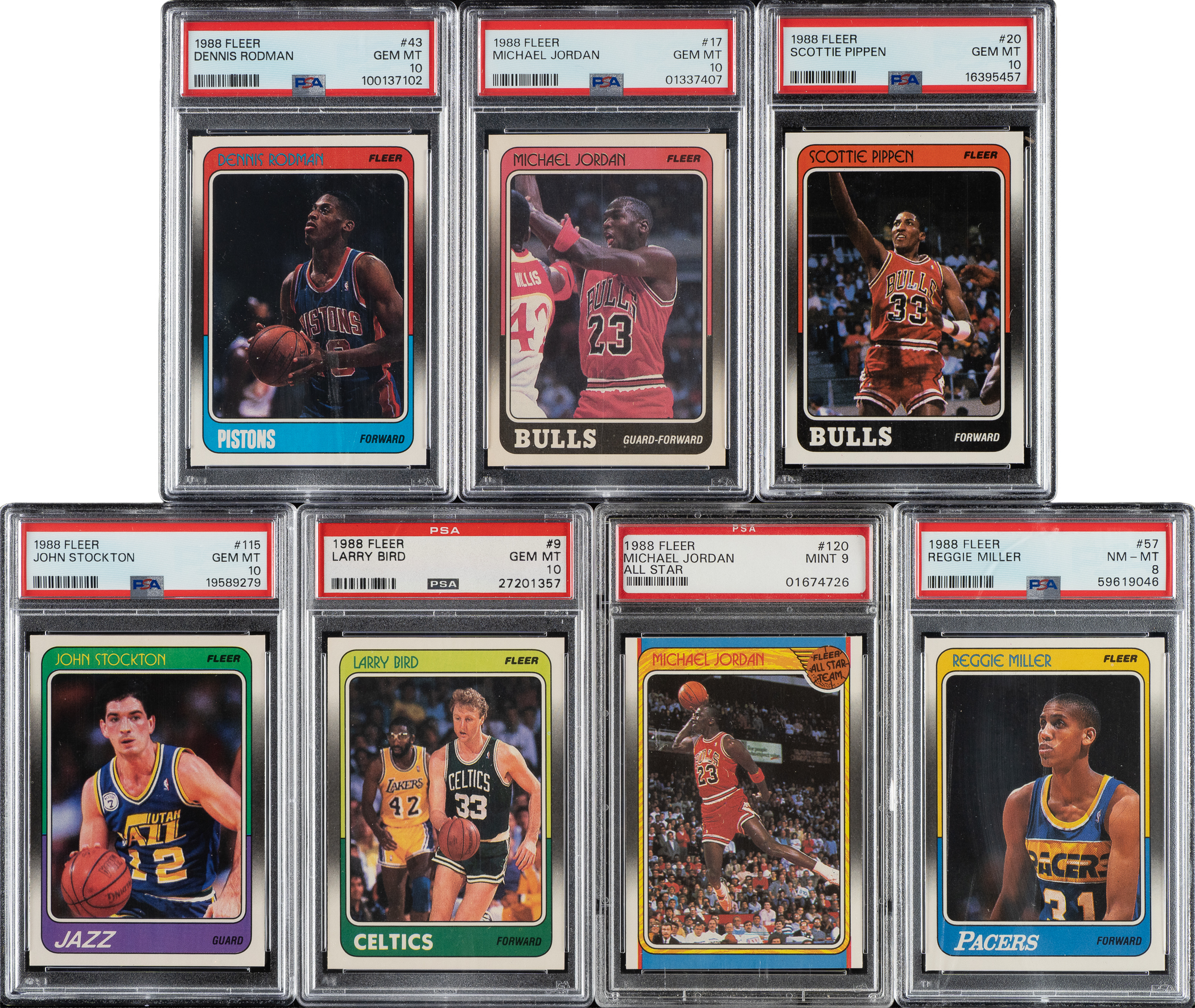 1988-1989-fleer-basketball-psa-graded-complete-set-132-including-122-psa-gem-mint-10s