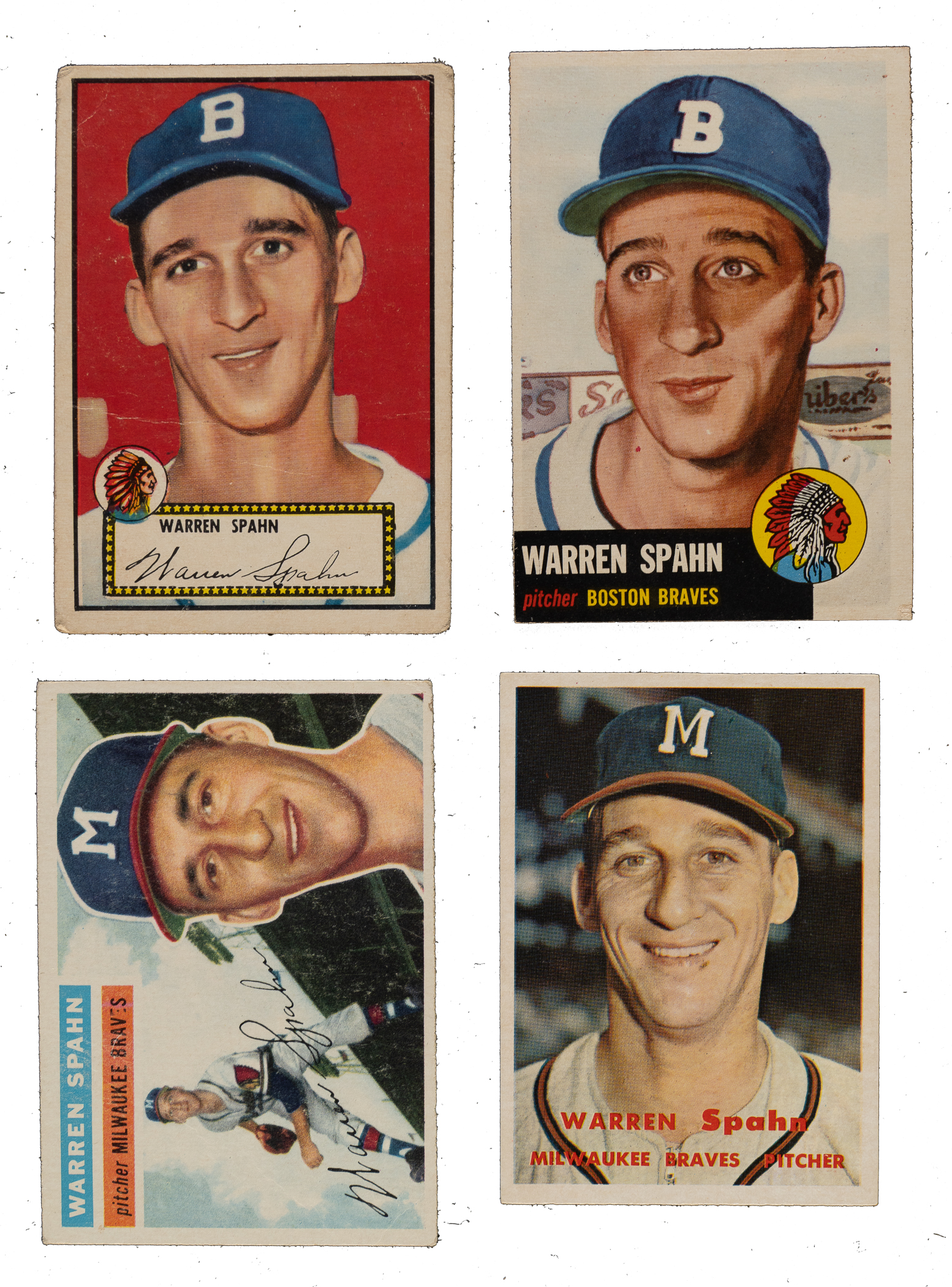 1952 to 1963 Topps Warren Spahn Collection (44) | REA Archive