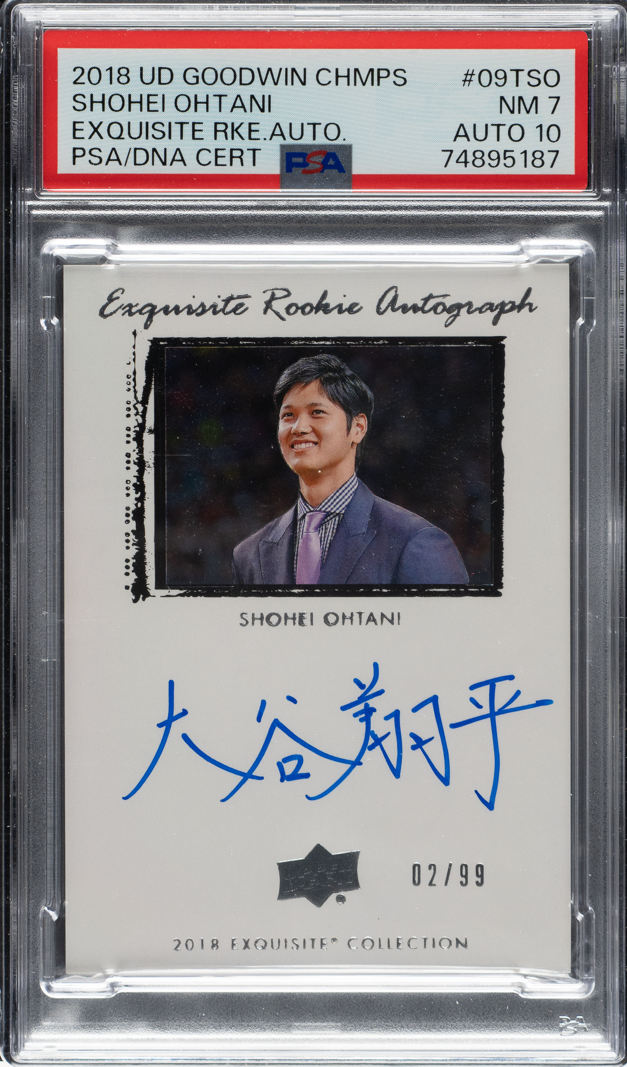 2018-upper-deck-goodwin-champions-exquisite-rookie-autograph-09t-so-shohei-ohtani-299-psa-nm-7-with-gem-10-signature