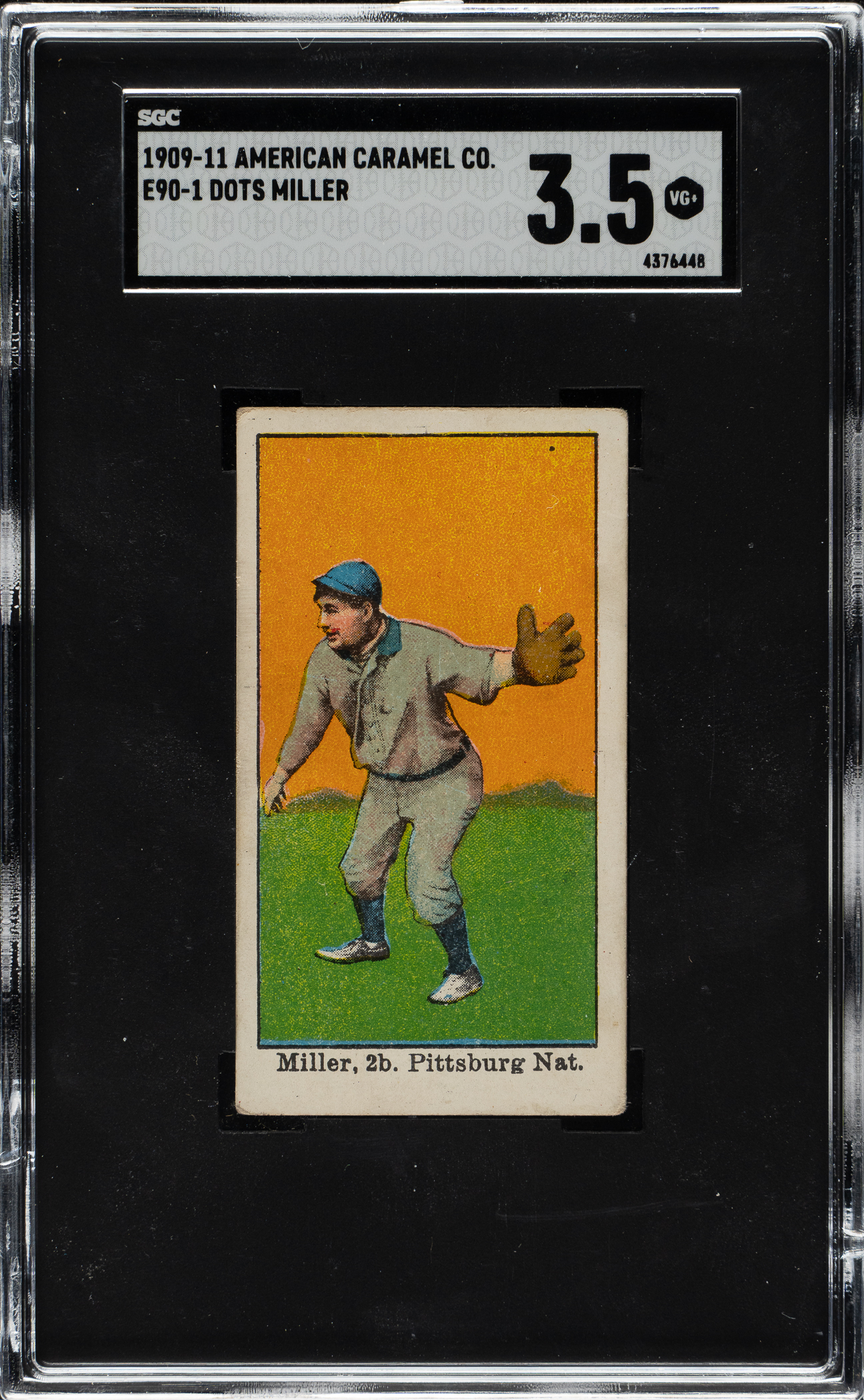 1909-1911 E90-1 American Caramel Dots Miller SGC VG+ 3.5 | REA Archive