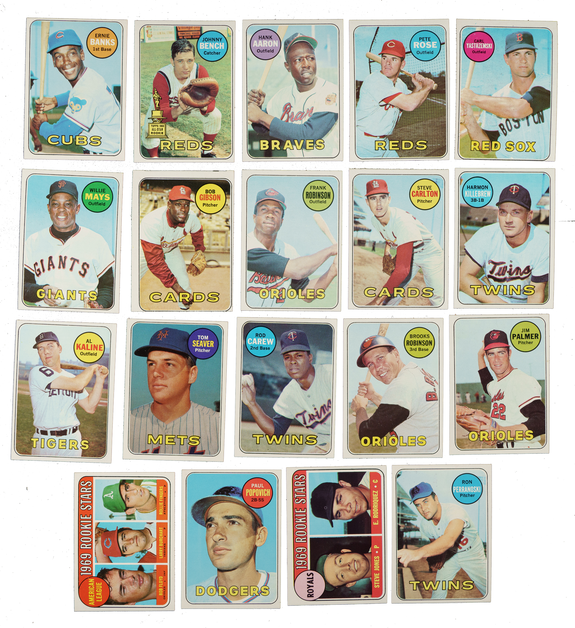 1969 Topps Complete Set (664) | REA Archive