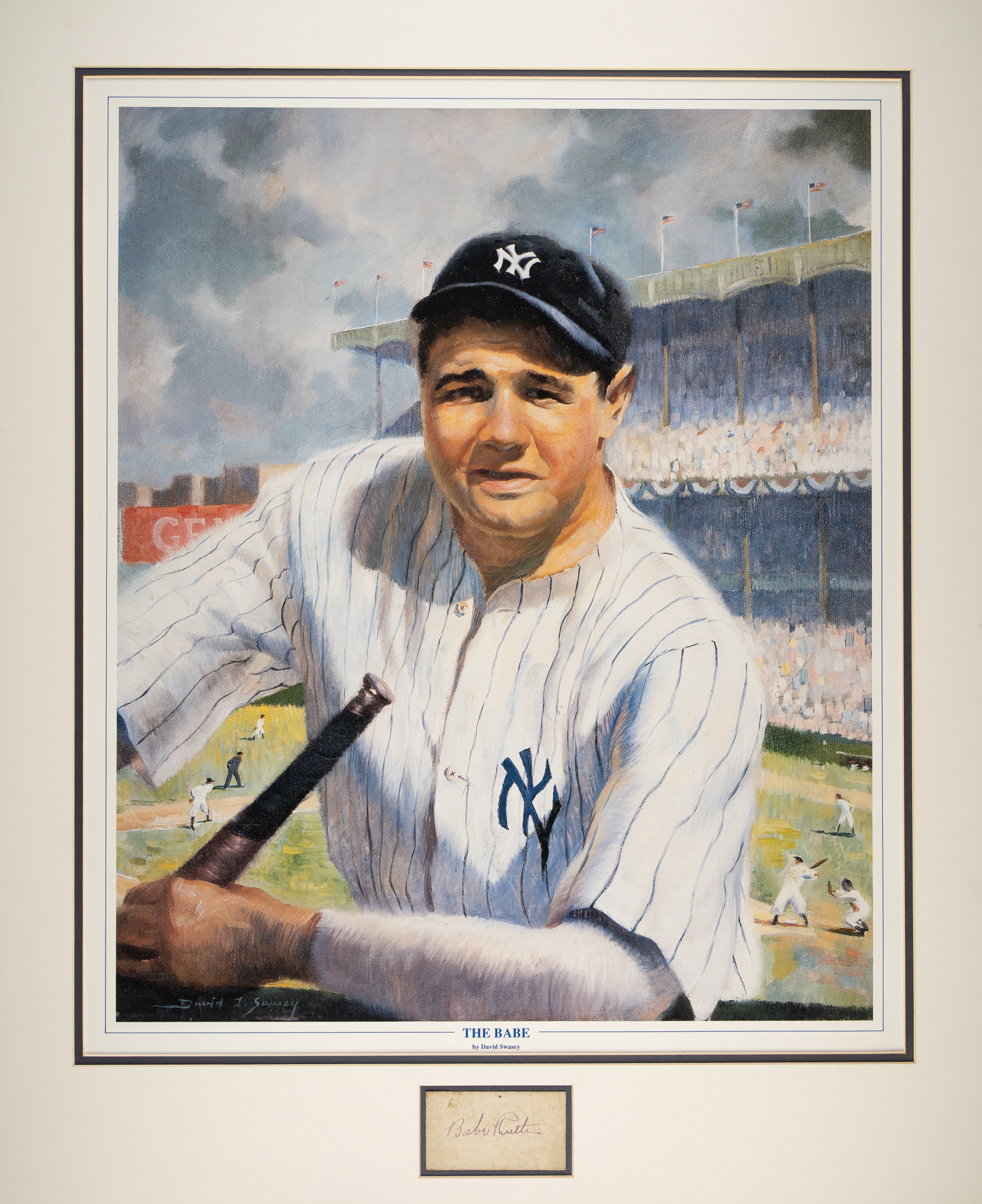 Babe Ruth Cut Signature in Matted Display - JSA | REA Archive