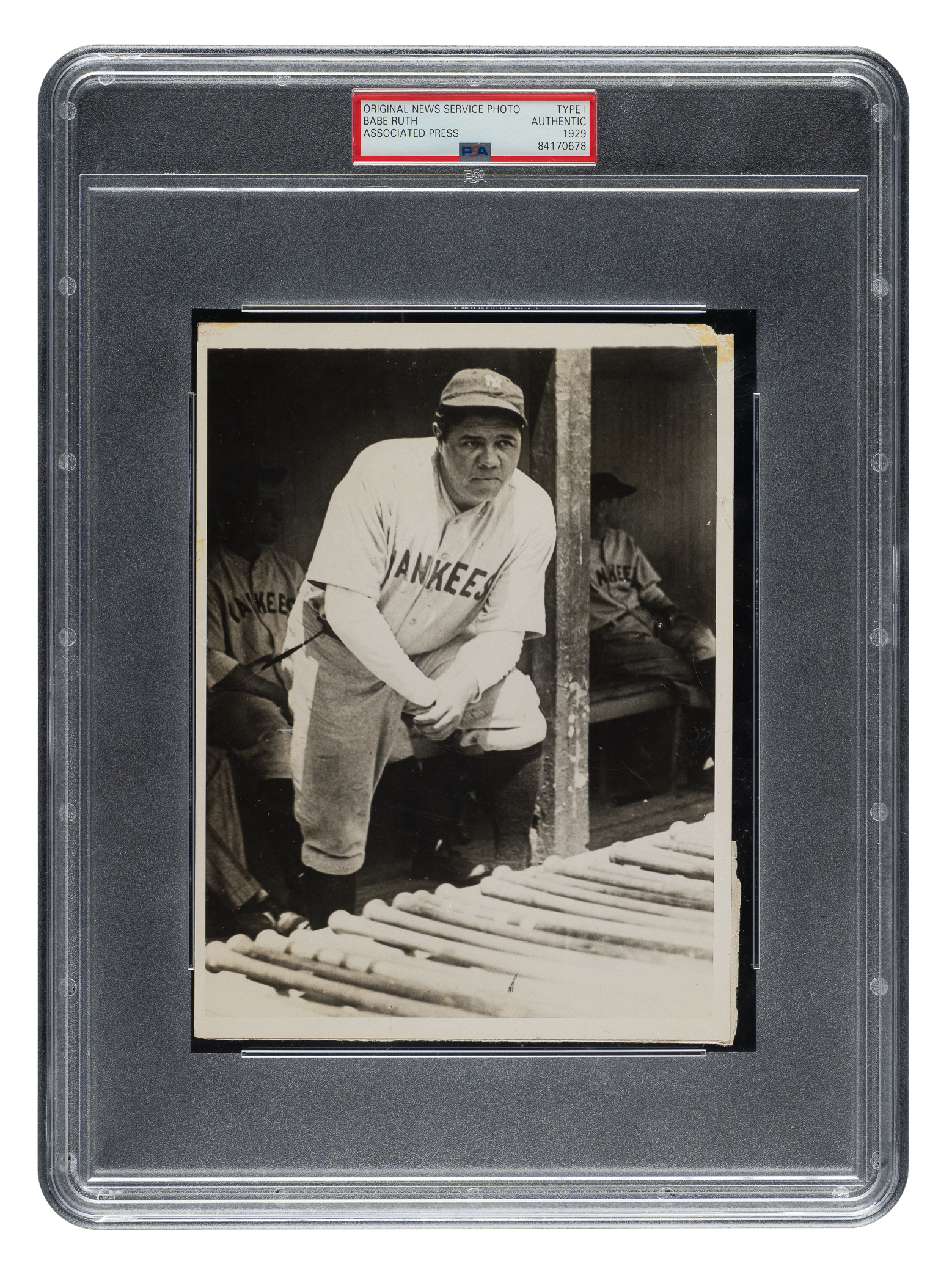 1929 Babe Ruth Original Associated Press Photograph PSA/DNA Type I ...