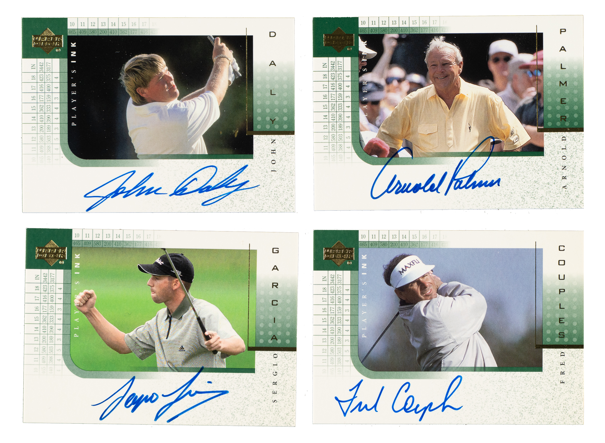 2001 Upper Deck Player's Ink Golf Near-Complete Set (23/24) Including ...