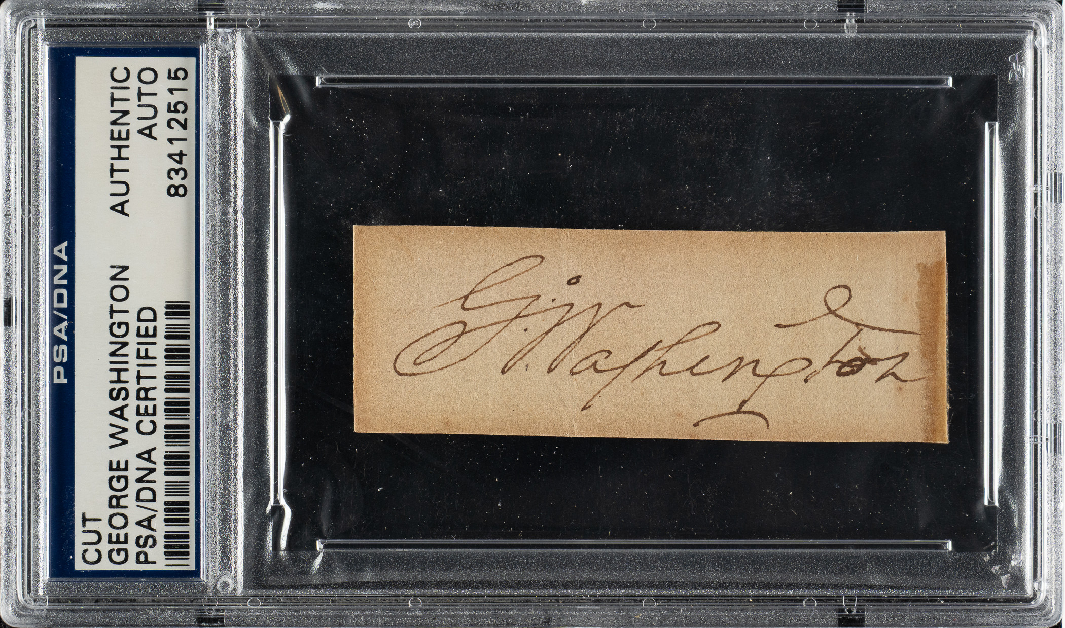 George Washington Cut Signature - PSA/DNA | REA Archive
