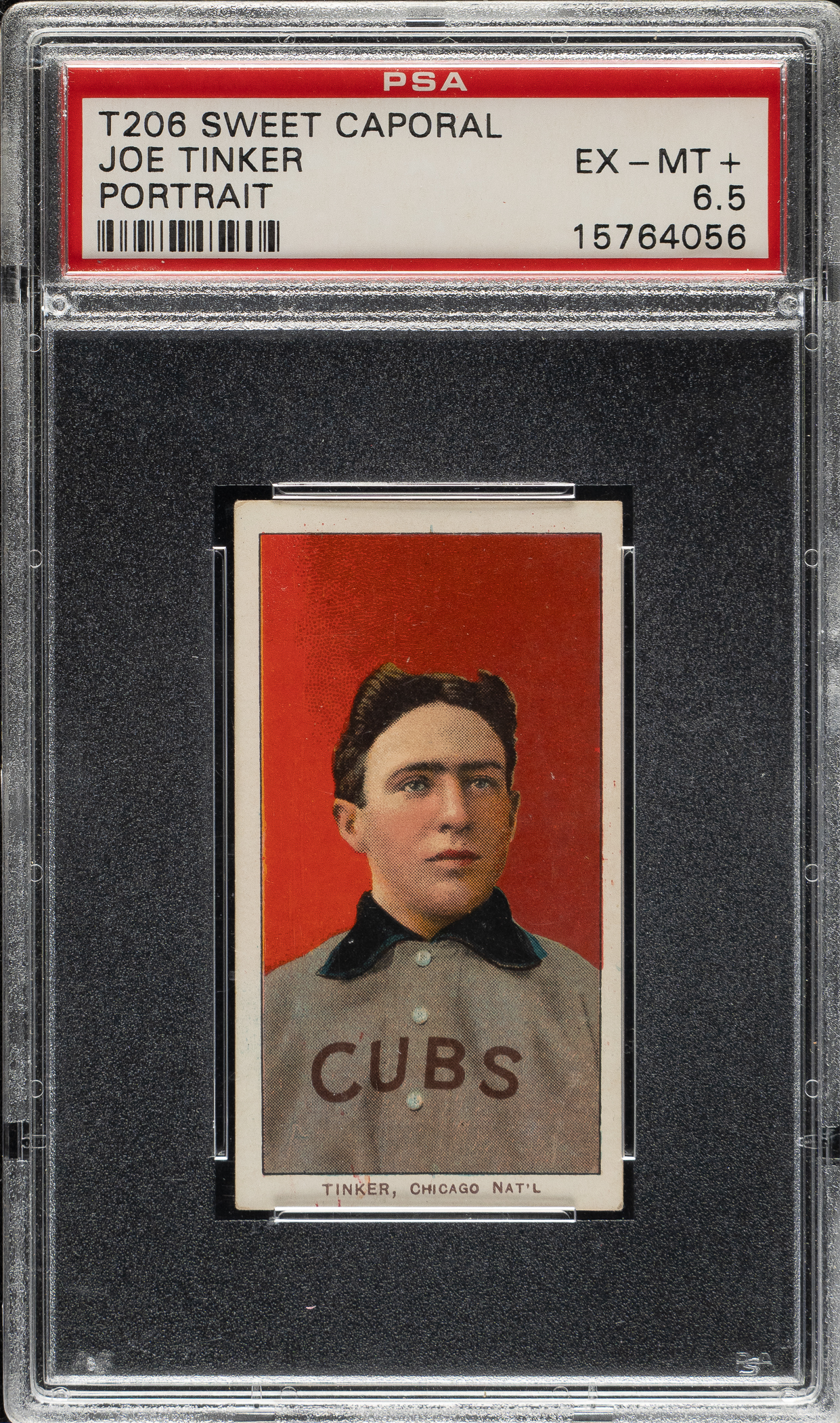 1909-1911 T206 White Border Joe Tinker Portrait PSA EX-MT+ 6.5 | REA ...
