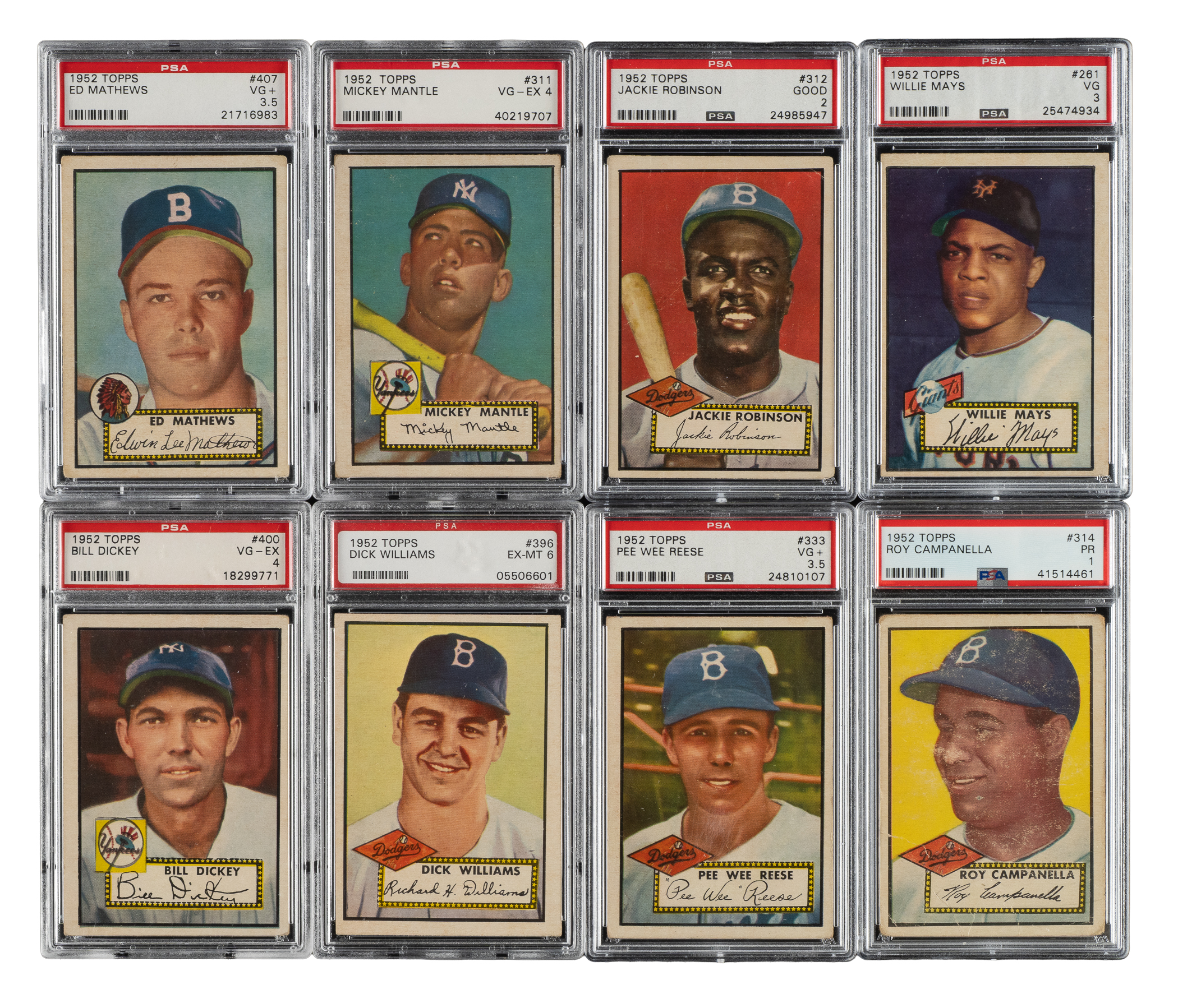 1952-topps-psa-graded-complete-set-407-including-311-mickey-mantle-psa-vg-ex-4