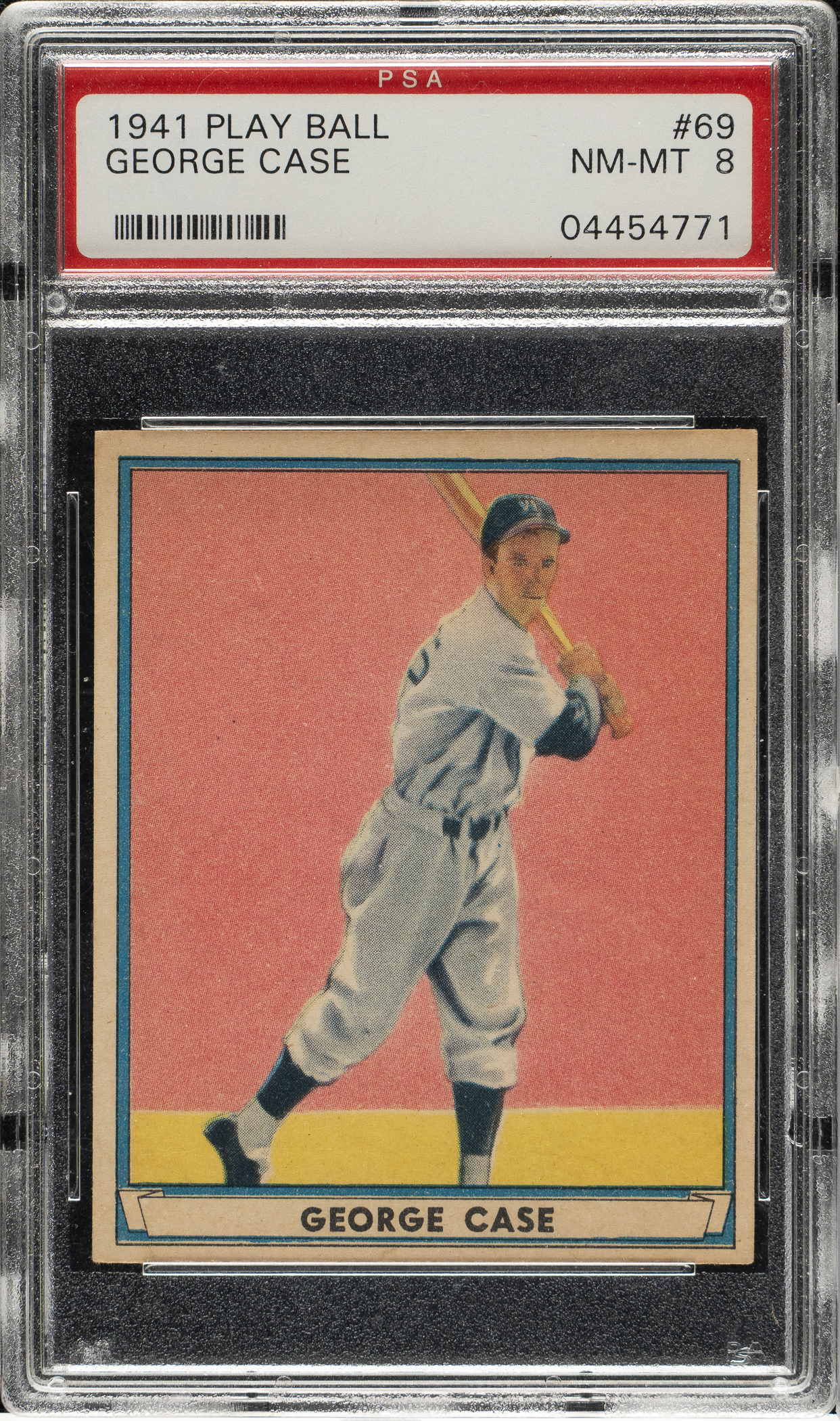 1941 R336 Play Ball #69 George Case PSA NM-MT 8 | REA Archive