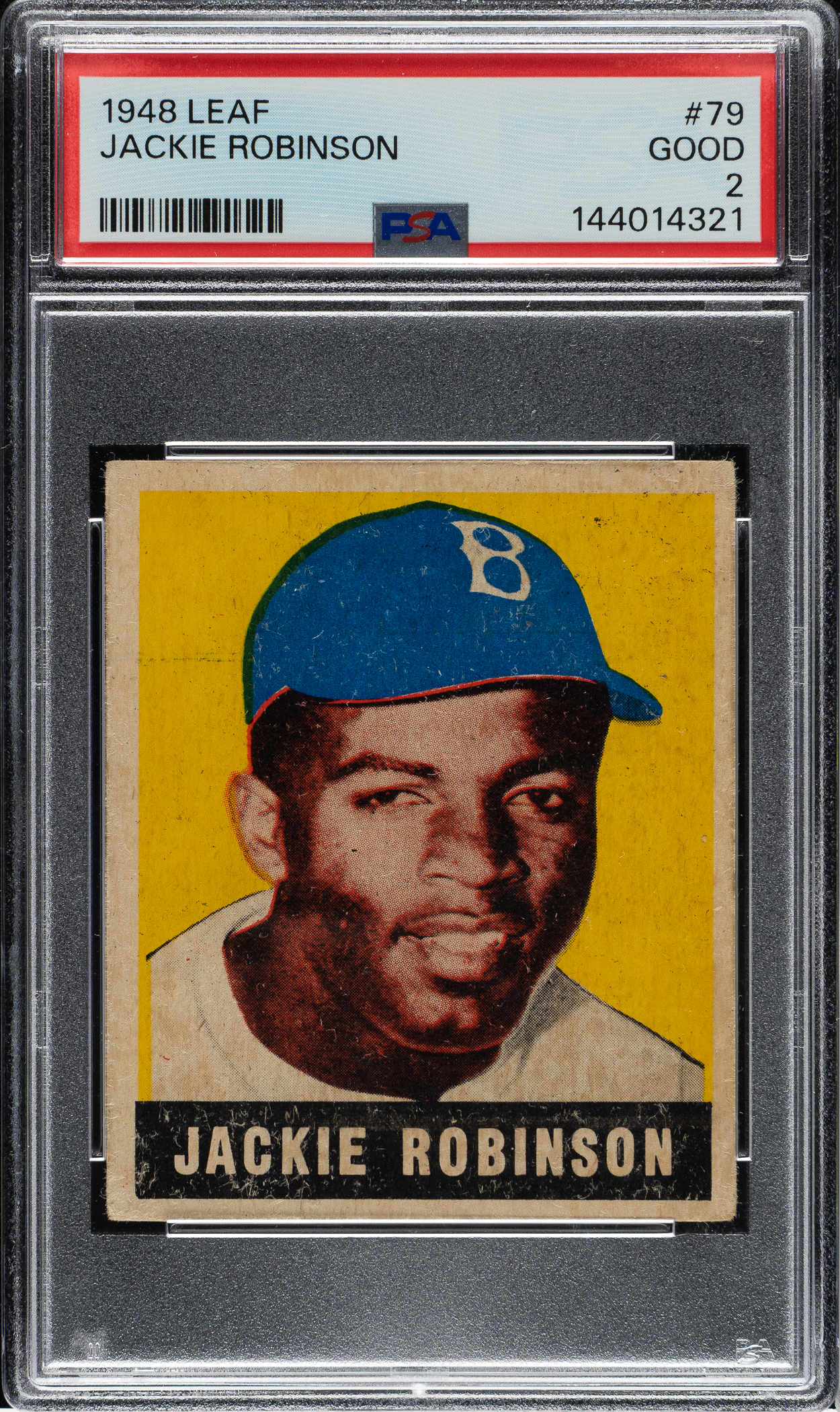 1948-1949 Leaf #79 Jackie Robinson Rookie PSA GOOD 2 | REA Archive
